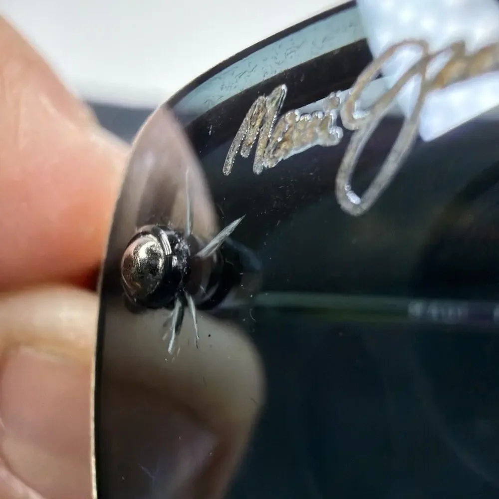 MAUI JIM Sunglasses MJ-352-02 Pali Black Flexon Polarized Half Rim Case Unisex